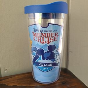 Disney Vacation Club Member Cruise 2019 Tervis Tumbler Excellent Condition
